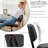 Adjustable and Movable C-Table End Table With Leather Small Chair