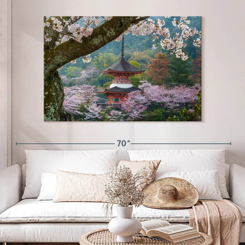 Adella, Japon, paysage, H 34 po x l 51 po