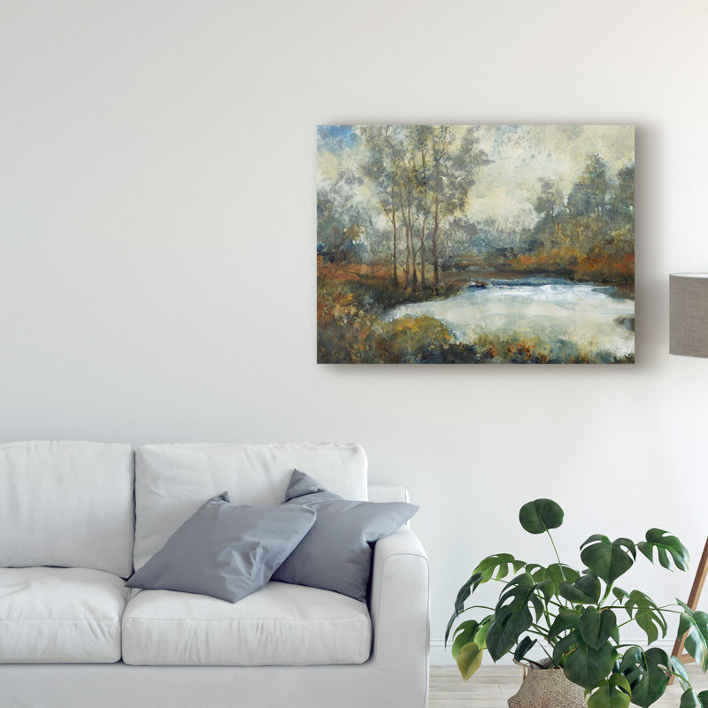 « ethereal light i », reproduction de peinture à l’acrylique sur toile tendue, H 14 po x l 19 po x P 2 po