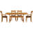 Sarah Solid Wood Top Four Leg Dining Set-16804972-16804989