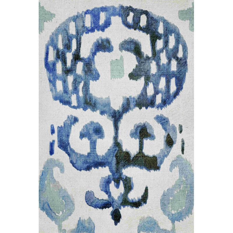 Ikat I saphir, L 12 po x H 18 po