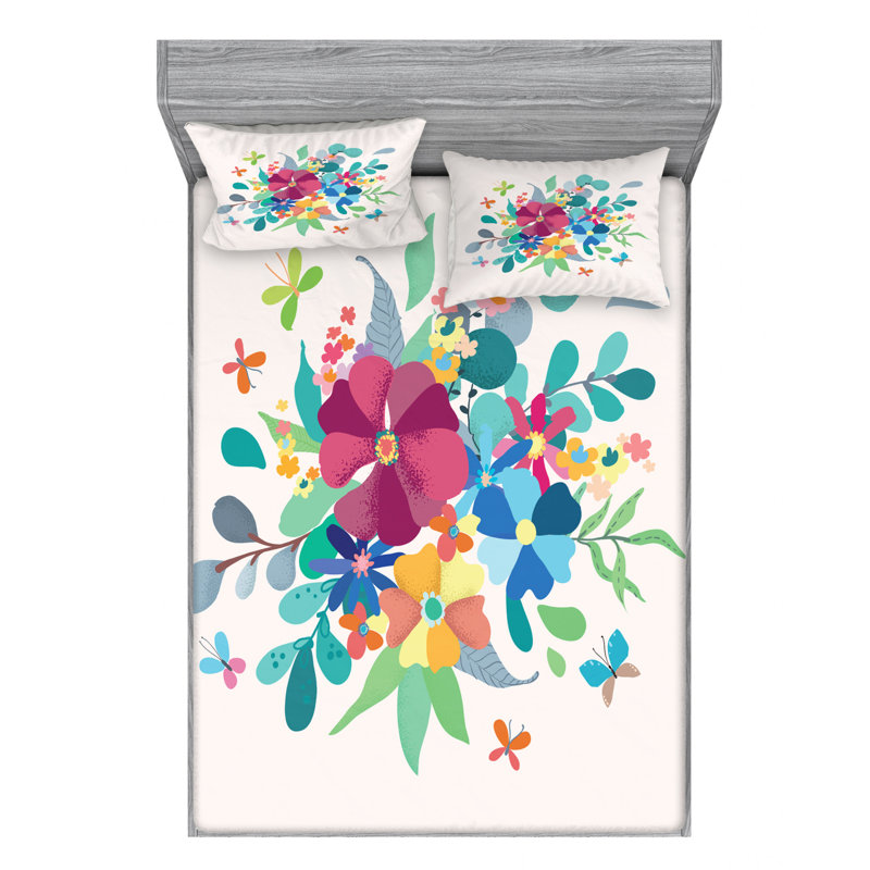 Microfiber Sheet Set, Full Sheet Set with Fitted Sheet