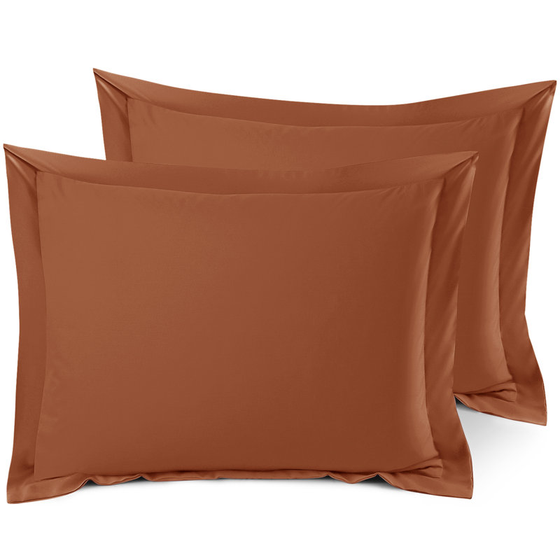Taie décorative 100% polyester , Rouille, 20 po x 36 po