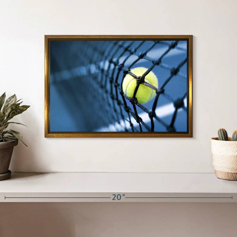 Filet de tennis, Cadre flottant doré, 13 po x 9 po