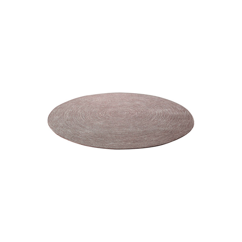 Colour In Motion Solid Colour Hand Woven Area Rug, Round 200cm