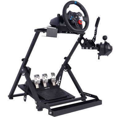 DWDZ Racing Steering Wheel Stand Collapsible&Tilt-Adjustable Racing Stand  for Thrustmaster,Logitech G25,G27,G29,G920(Wheel&Pedals Not Included) 