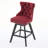 Swivel Velvet Bar Stools Set Of 2，Counter Height Bar Stools With Backs And Wood Legs Home Bar Kitchen Island Pub Restaurant For Home Bar Kitchen Island Pub Restaurant-222284955