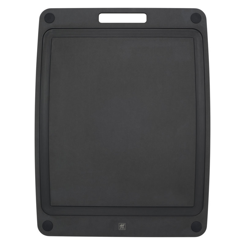 ZWILLING Plant Fiber 17-In X 13-In Non-Slip Cutting Board - Slate, 17" x 13", Black
