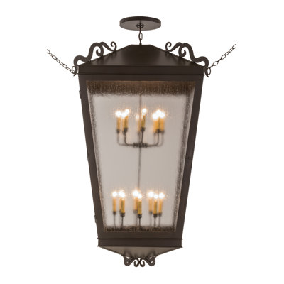 Madeline 16 - Light Dimmable Lantern Square / Rectangle Chandelier