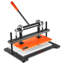 Machine de découpe du cuir 36 x 26 cm, plaque de gaufrage, découpe manuelle, pression de 1500 kg, course de 12 mm, double arbre de guidage, pour tissu, papier et silicone