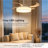 48" Retractable Blade Ceiling Fan with Light and Remote, Modern Fandelier Ceiling Fan, Patented Design Technology, Stronger Thicker Blades, White-879383152