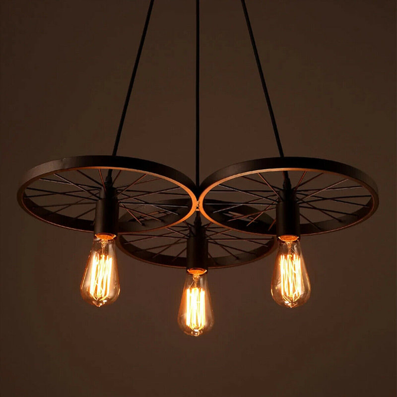 Sebring 3 - Light Unique/Statement Chandelier, Brushed Copper