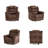 Sidh 38.6" Wide Classic And Overstuffed Breathable Microfiber Manual Standard  Recliner-392231669