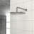 Brushed Nickel Shower Head - 10" Rainfall, Valve, Wall Mount, Easy Installation & Gleam Faucet , Rainfall Head,