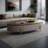 Modern oval solid wood coffee table-1413365076