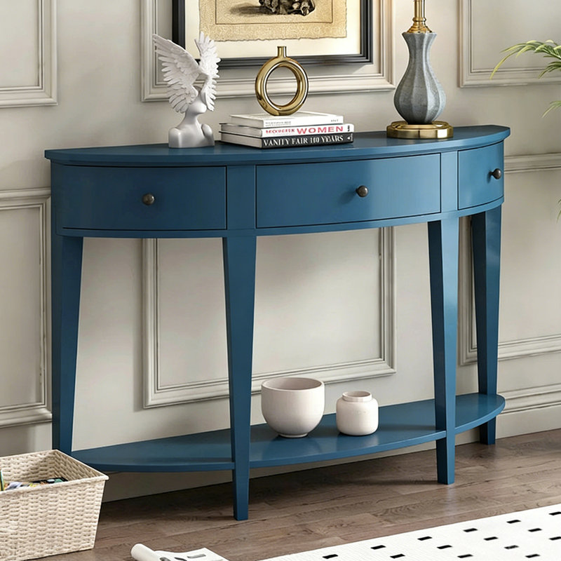 Console américaine de style pastoral rétro, Bleu