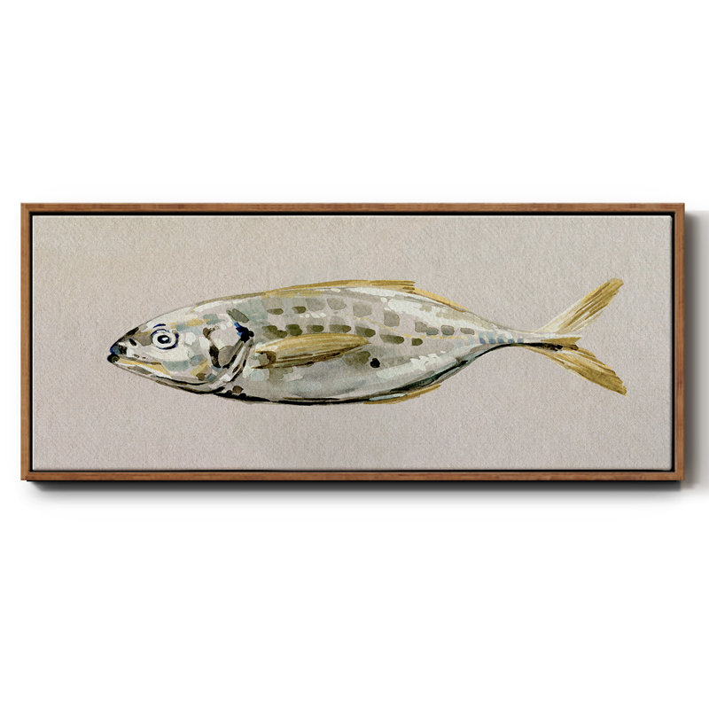 Fresh Fish Study II - toile encadrée, H 20 po x l 50 po