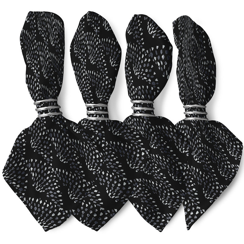 Serviette de ventilateur à danse 19 po Ladwig, Noir