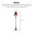 European-style retro resin fabric floor lamp