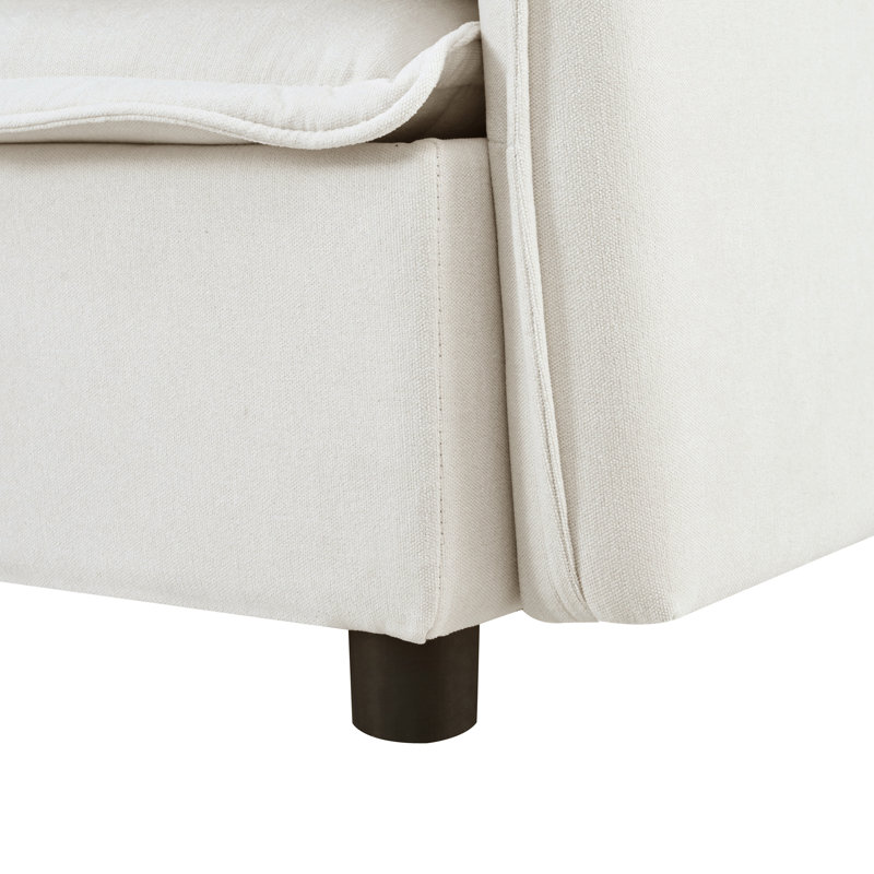 Double-Layer Cushion Modular Sofa, Freely Combinable, 4-Seater With Storage Function, Includes 4 Soft Cushions