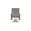 Belle Isle Sling Aluminum Frame Dining Height Swivel Rocker with Marine Grade Polymer Arm Accent-1423646787-1423646784
