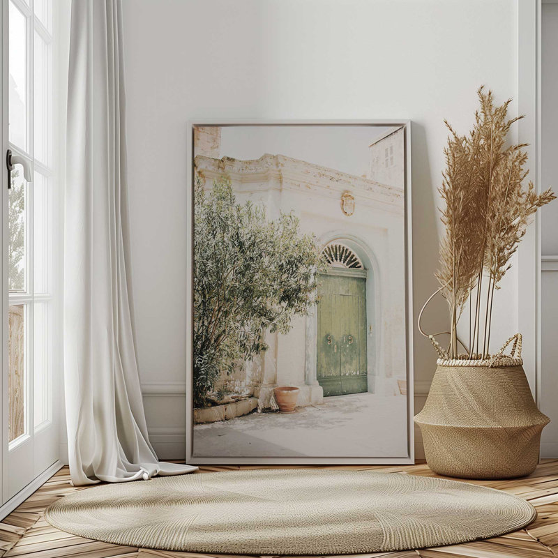 Impression sur toile Secret Garden Gate, H 30,75 po x l 20,75 po x P 1,75 po, Cadre flottant or poli