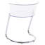 43 cm H Cantilever Chair in Clear