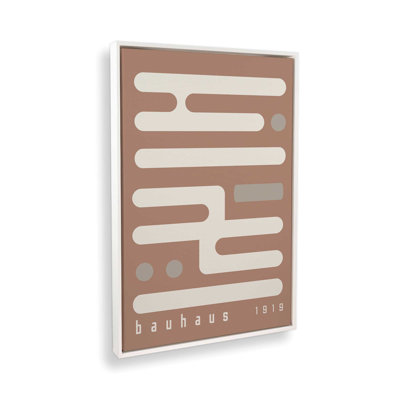 «Brown Bauhaus Minimalist Circuitry II», reproduction sur toile