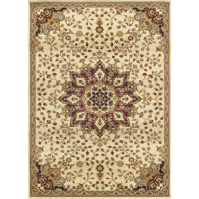 Elvia WF_VIN5014 Cream 5'3" x 7'3", 5'3"x7'3"