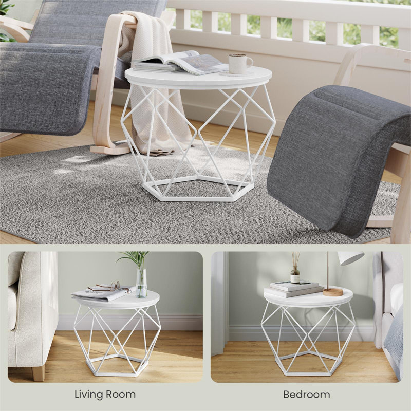 Apison Enclosed Coffee Table, White