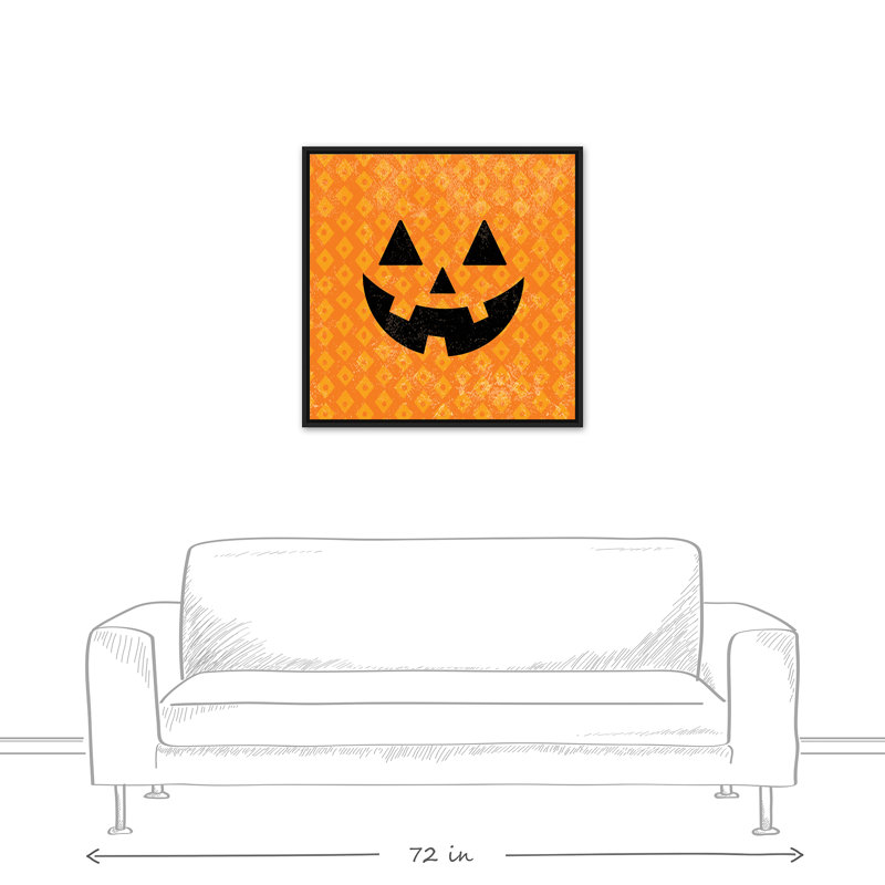 « jolie jack o’lantern », impression, H 31,75 po x l 31,75 po, Cadre noir