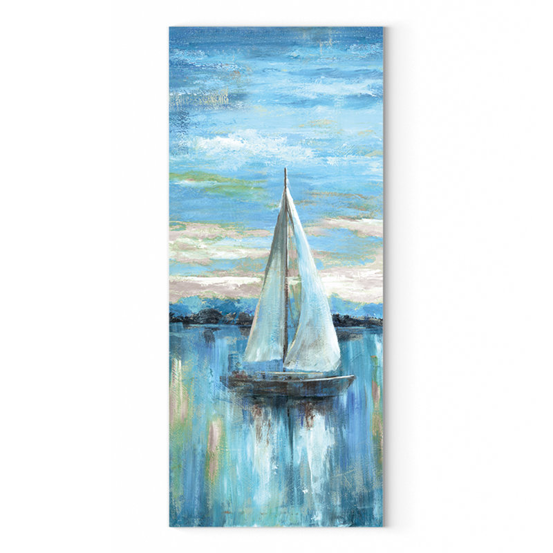 «Evening Bay II», reproduction sur toile tendue, H 8 po x l 24 po x P 1,5 po