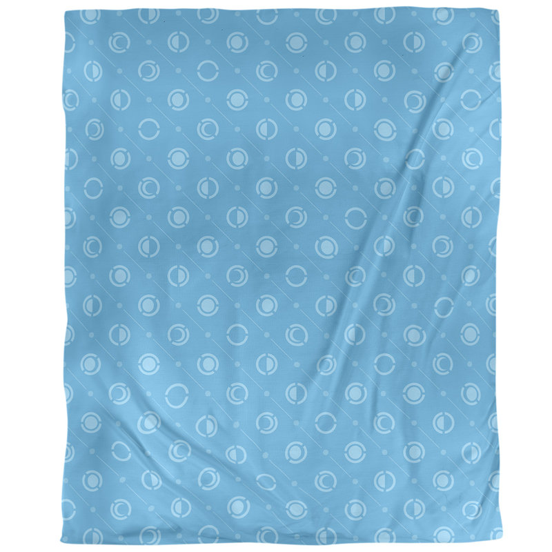 Housse de couette simple Moon phases, Housse de couette pour grand lit, Bleu sarcelle foncé, Microfibre