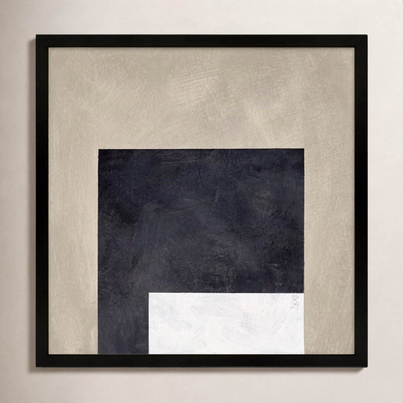 Infinite Black Print by Robert Kamnatnik, 24" H x 24" W x 1.25" D, Black Framed Paper