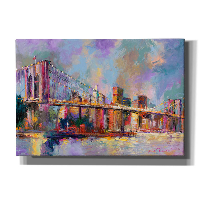 «Brooklyn Bridge» par Richard Wallich, H 18 po x l 26 po x P 0,75 po