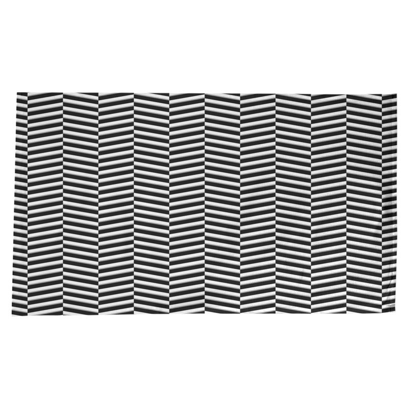 Rayures fracturées Nappe, Noir/blanc