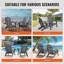 Ensemble de 2 chaises pliantes Adirondack