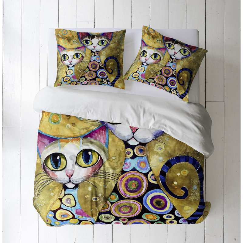 Modern & Contemporary Polyester Duvet Cover, Queen Duvet Cover + 2 Queen Shams