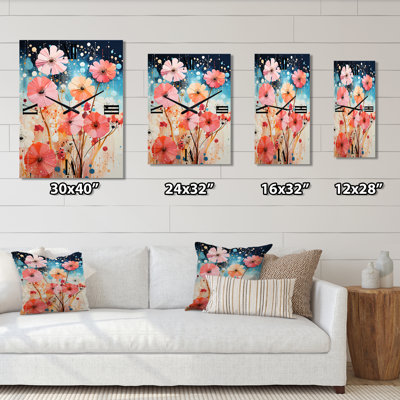 Horloge murale Coral
