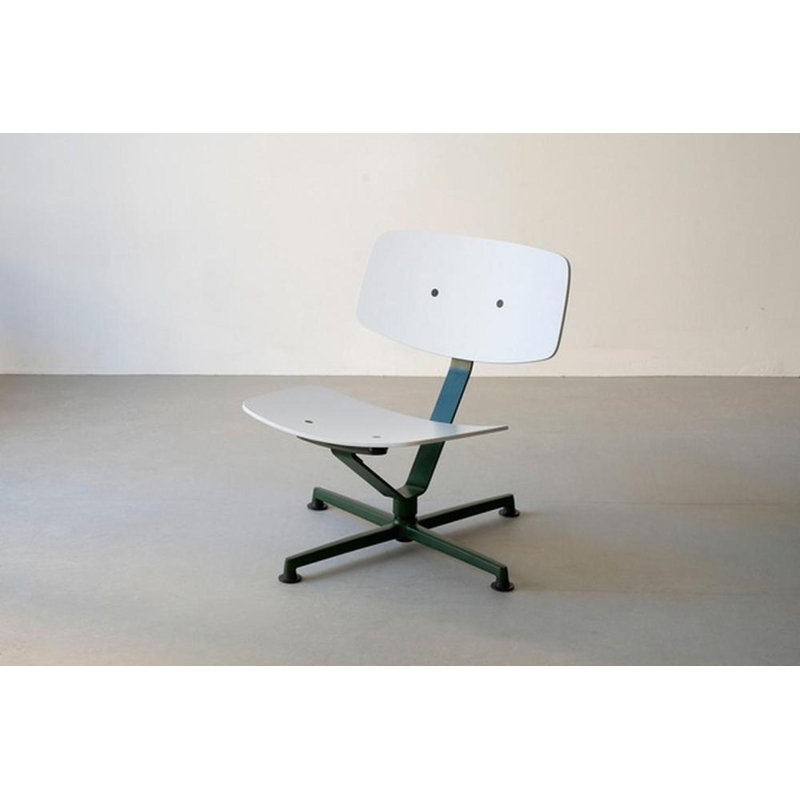 Arba Side Chair, White/Dark Green