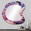 Celestial Disguise ondulation - miroir mural abstrait de forme unique, miroir décoratif asymétrique moderne, impression d'art en métal-107229910