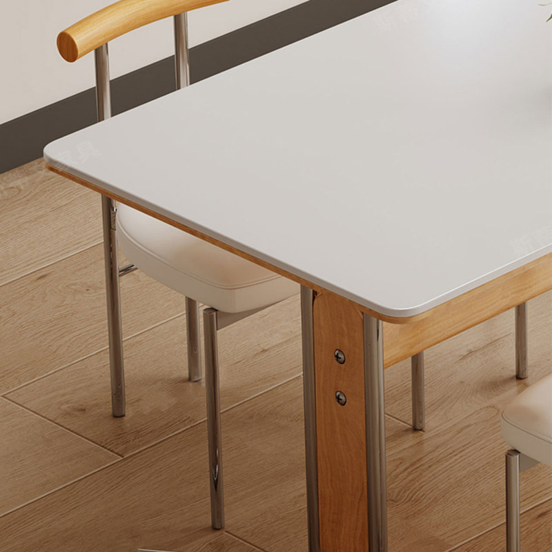 Eilir modern simple rectangular dining table, 29.52"H x 55.11"L x 31.49"W