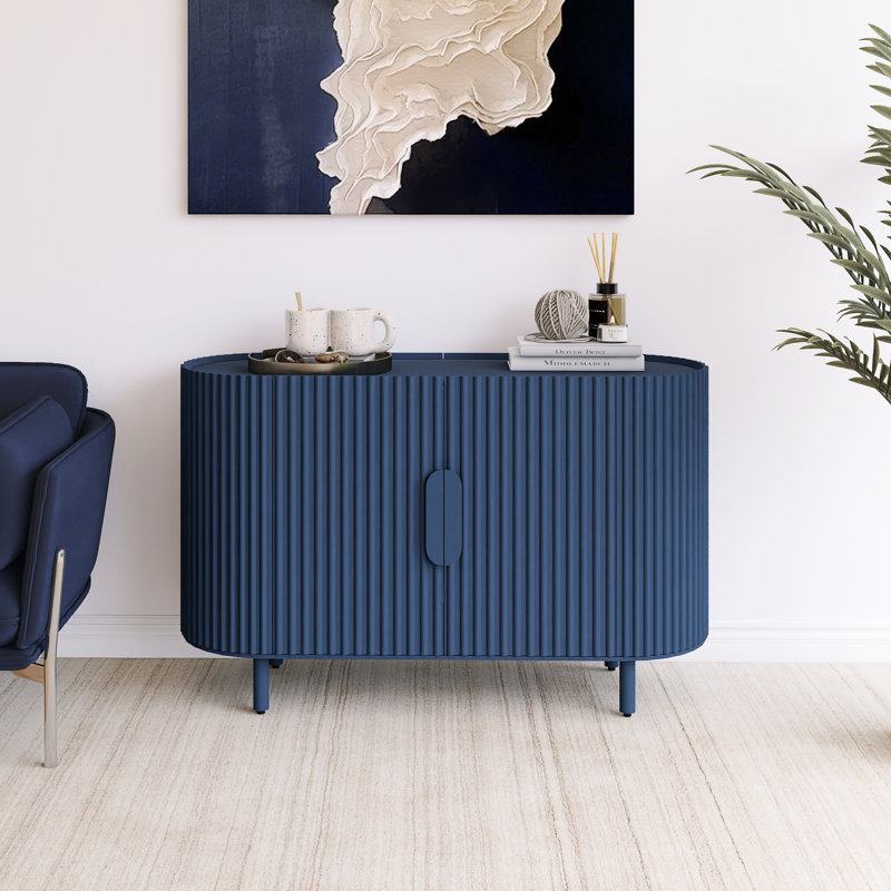 Buffet haut de luxe 30 "avec tablettes réglables, Bleu