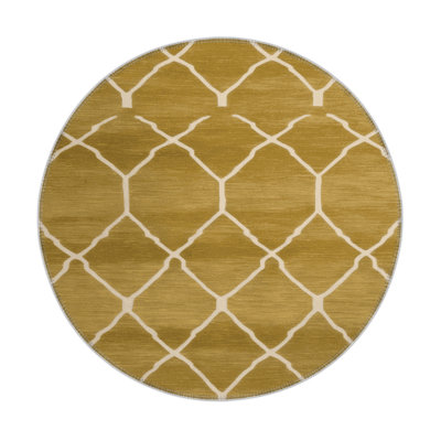 Tapis brun intérieur et extérieur Trellis