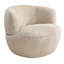 Chaise pivotante en chenille sable Thornton