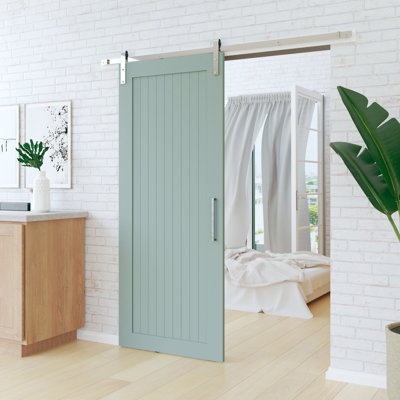 78.75 inch Standard Single Barn Door Hardware Kit (Door Not Included)