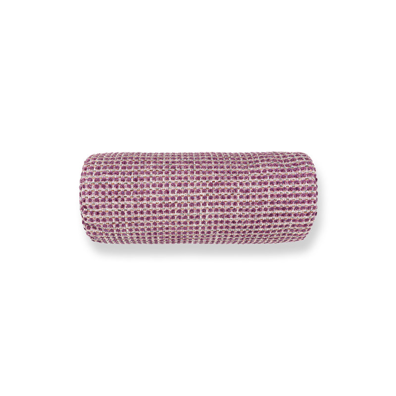 Linen Bolster Pillow Cover & Insert, Plum