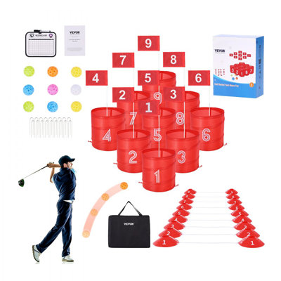 Jeu de golf portatif extérieur 9 trous pour enfants et adultes Backyard Golf Game