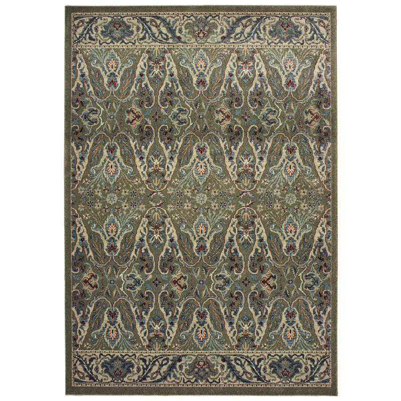 World Menagerie Diego Performance Brown/ Ivory Rug & Reviews | Wayfair