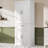 Bathroom Floor Storage Cabinet With Adjustable Shelf, Freestanding Storage Organizer With Doors And Drawer-107095789